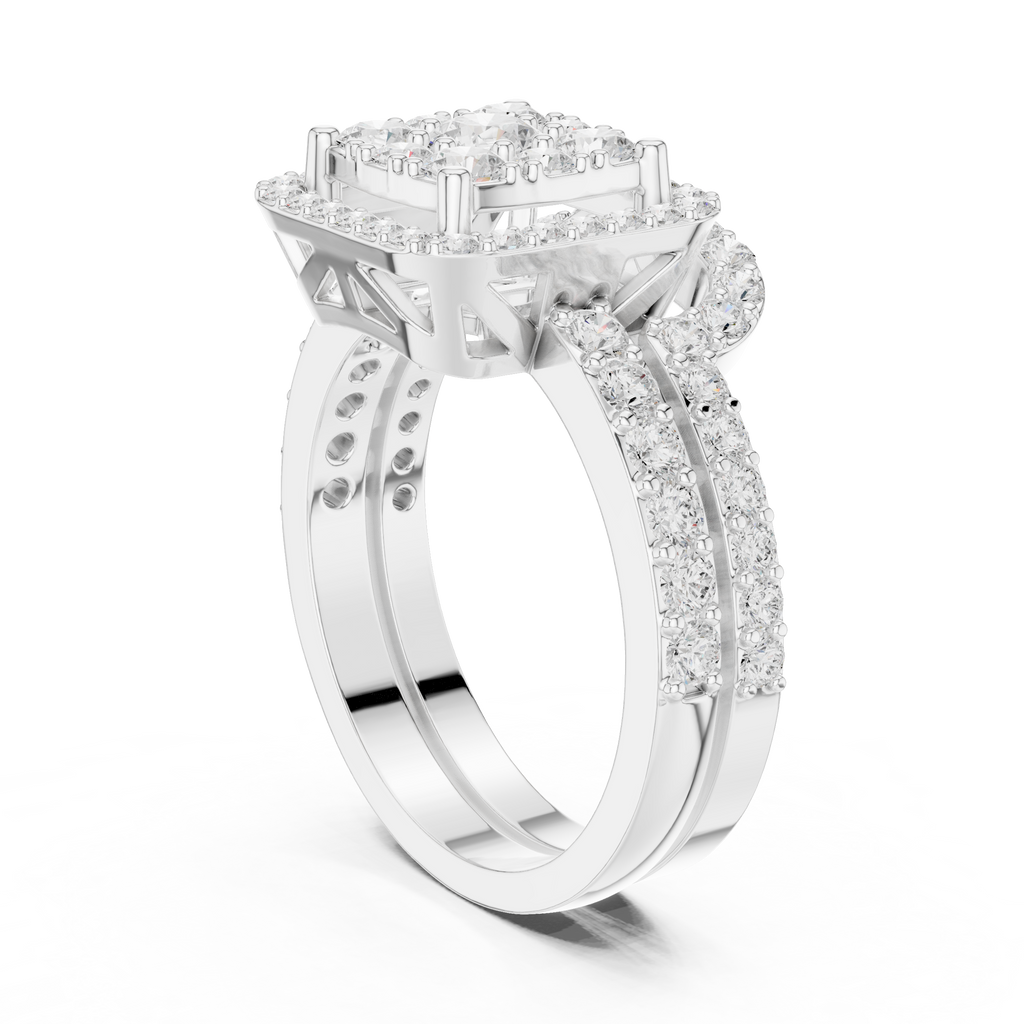 1.85 Carat Round Cut Lab-Grown Diamond Engagement Ring