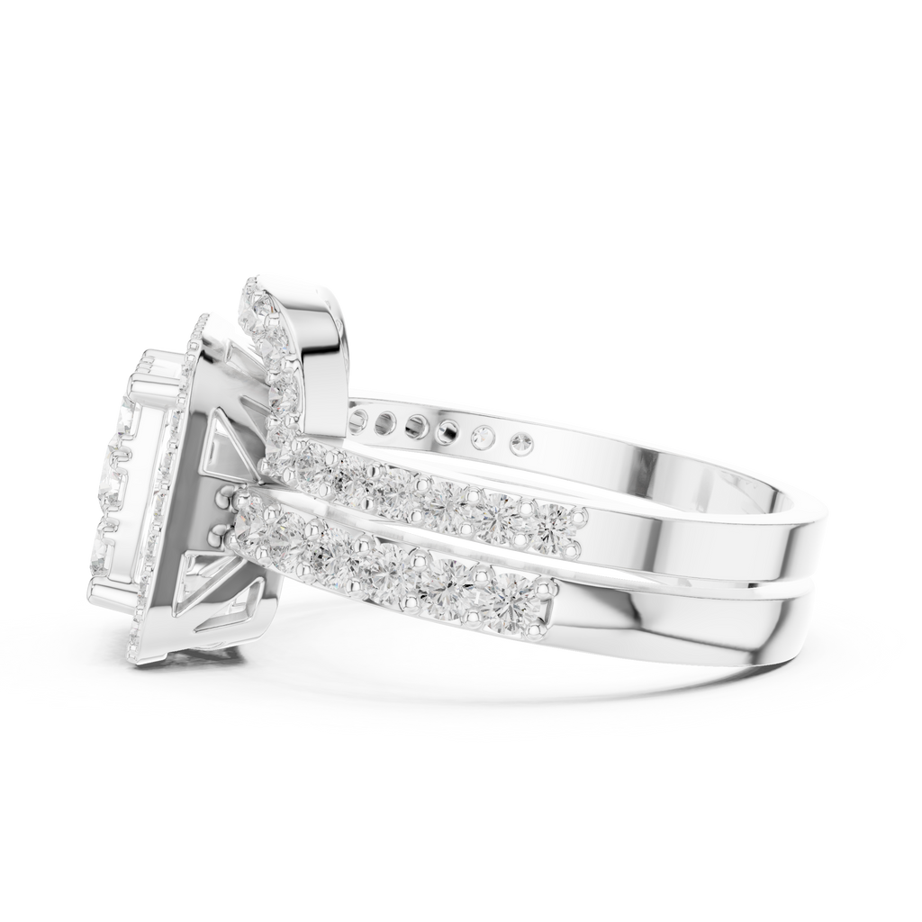 1.85 Carat Round Cut Lab-Grown Diamond Engagement Ring