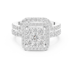 1.85 Carat Round Cut Lab-Grown Diamond Engagement Ring