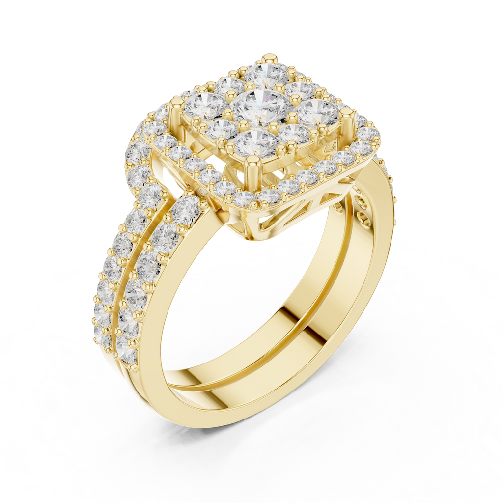 1.85 Carat Round Cut Lab-Grown Diamond Engagement Ring