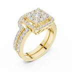 1.85 Carat Round Cut Lab-Grown Diamond Engagement Ring