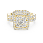 1.85 Carat Round Cut Lab-Grown Diamond Engagement Ring