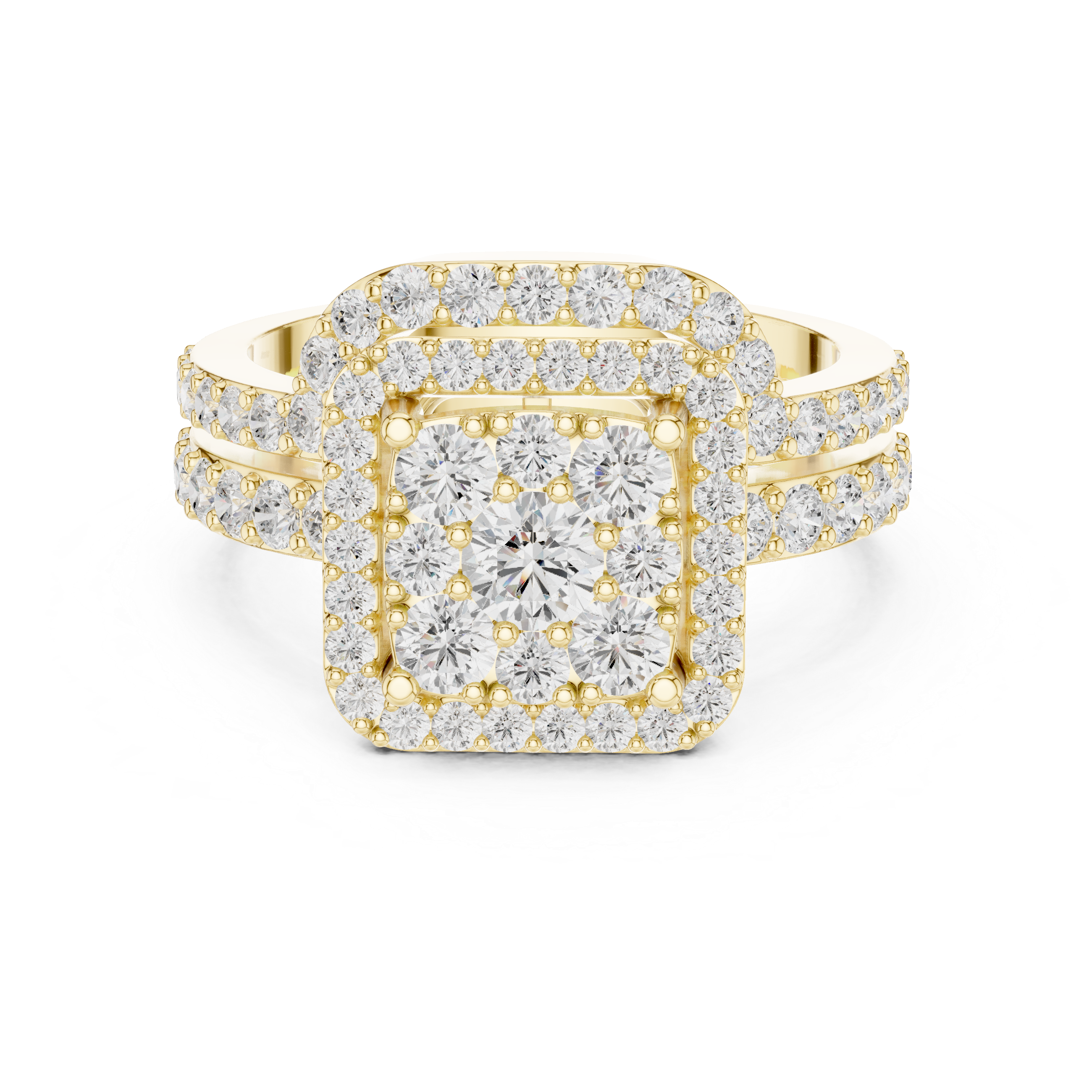 1.85 Carat Round Cut Lab-Grown Diamond Engagement Ring