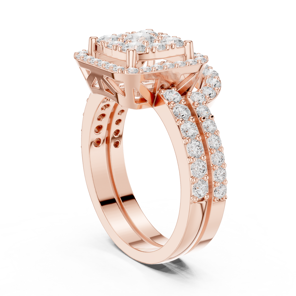 1.85 Carat Round Cut Lab-Grown Diamond Engagement Ring