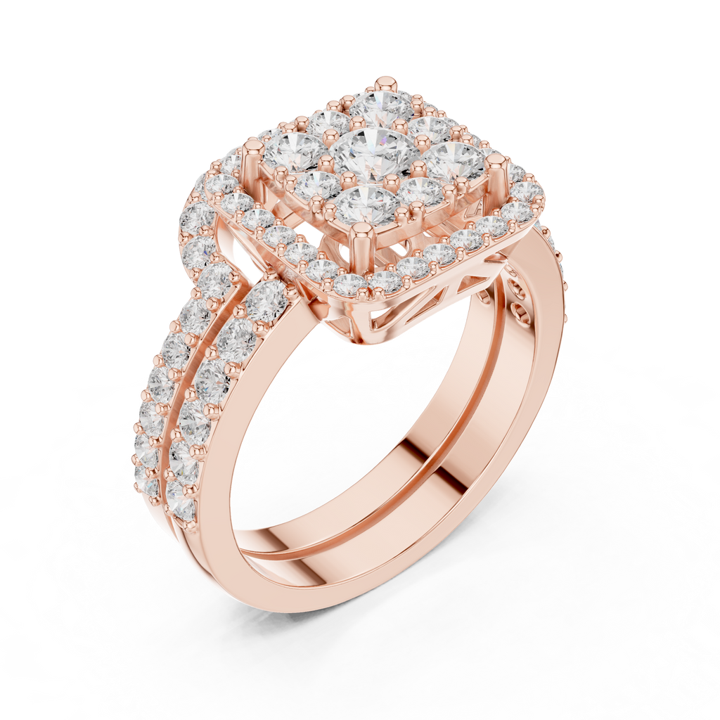 1.85 Carat Round Cut Lab-Grown Diamond Engagement Ring