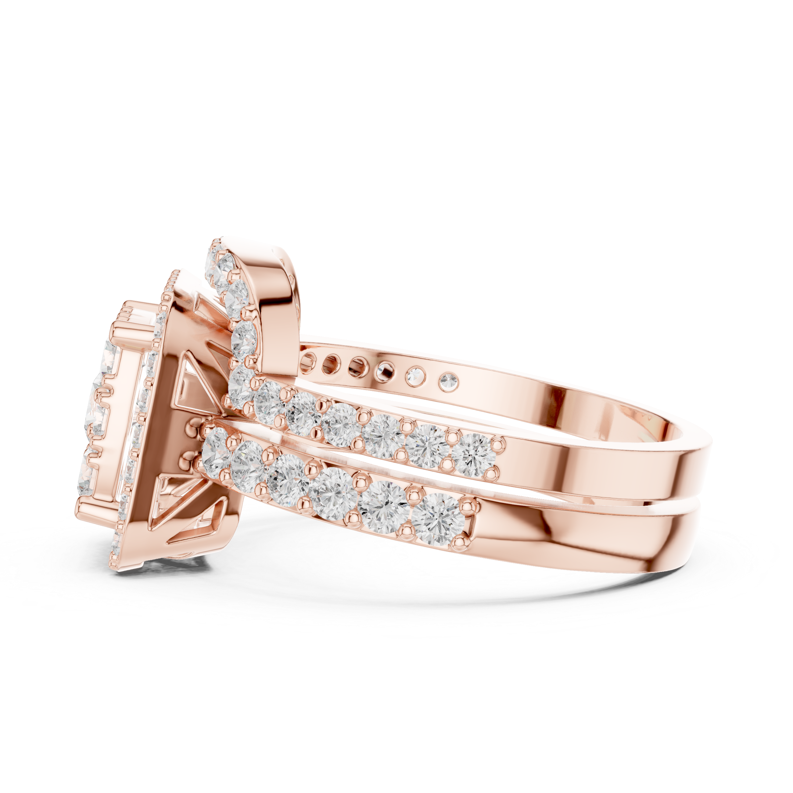 1.85 Carat Round Cut Lab-Grown Diamond Engagement Ring