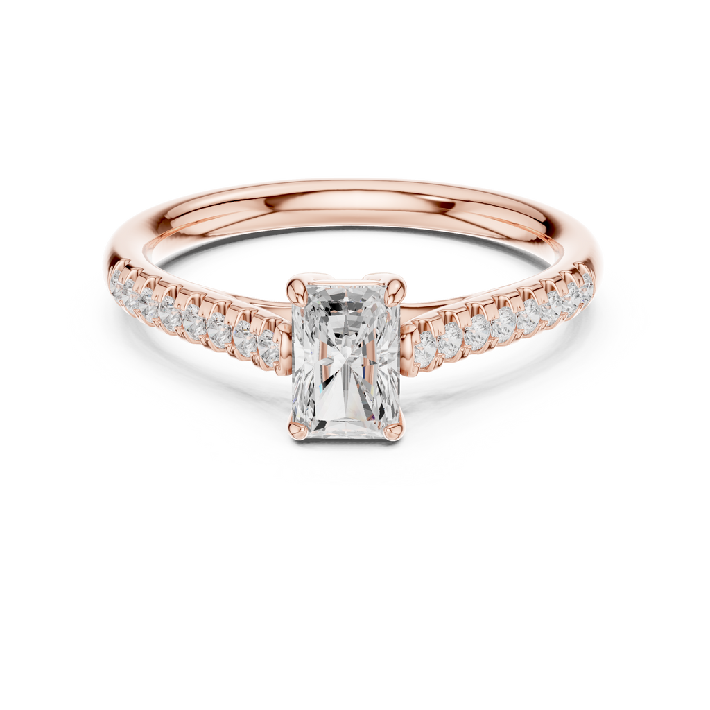 0.85 Carat Radiant Cut Lab-Grown Diamond Engagement Ring