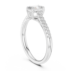 0.85 Carat Radiant Cut Lab-Grown Diamond Engagement Ring