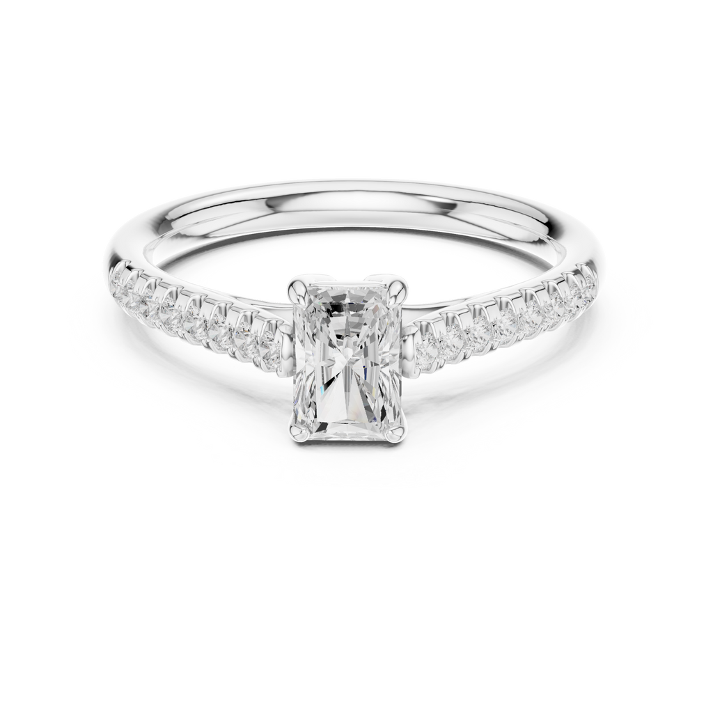0.85 Carat Radiant Cut Lab-Grown Diamond Engagement Ring