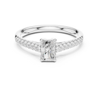 0.85 Carat Radiant Cut Lab-Grown Diamond Engagement Ring