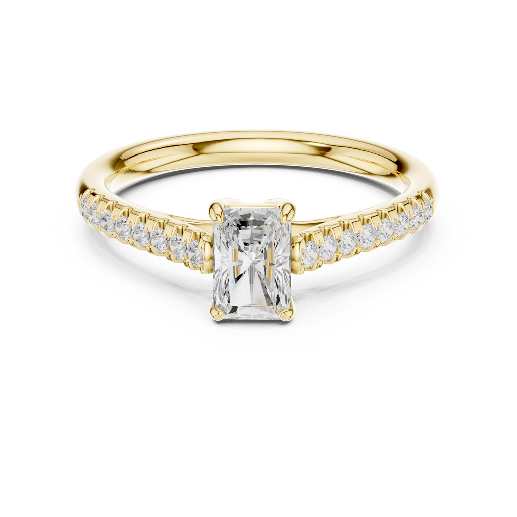 0.85 Carat Radiant Cut Lab-Grown Diamond Engagement Ring