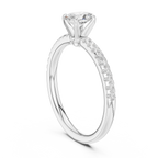 0.85 Carat Oval Cut Lab-Grown Diamond Engagement Ring