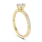 0.85 Carat Oval Cut Lab-Grown Diamond Engagement Ring