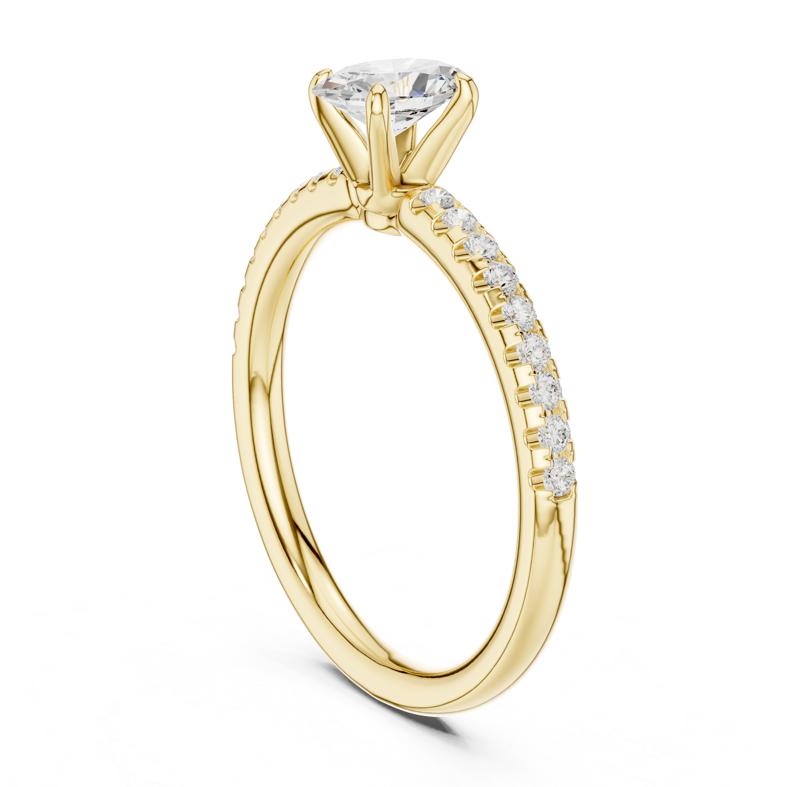 0.85 Carat Oval Cut Lab-Grown Diamond Engagement Ring