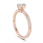 0.85 Carat Oval Cut Lab-Grown Diamond Engagement Ring