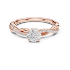 0.75 Carat Round Cut Lab-Grown Diamond Engagement Ring