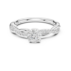 0.75 Carat Round Cut Lab-Grown Diamond Engagement Ring