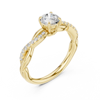 0.75 Carat Round Cut Lab-Grown Diamond Engagement Ring