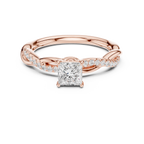 0.75 Carat Princess Cut Lab-Grown Diamond Engagement Ring