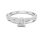 0.75 Carat Princess Cut Lab-Grown Diamond Engagement Ring