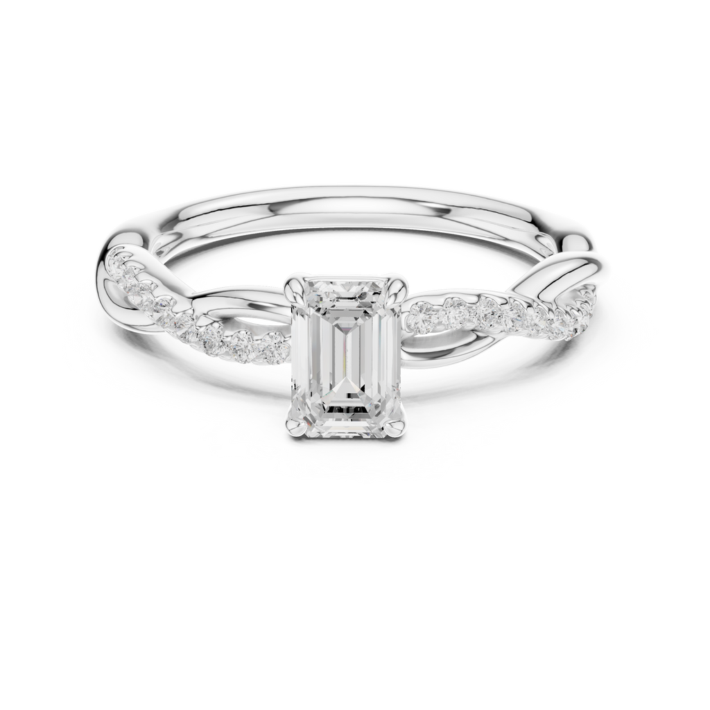 0.75 Carat Radiant Cut Lab-Grown Diamond Engagement Ring