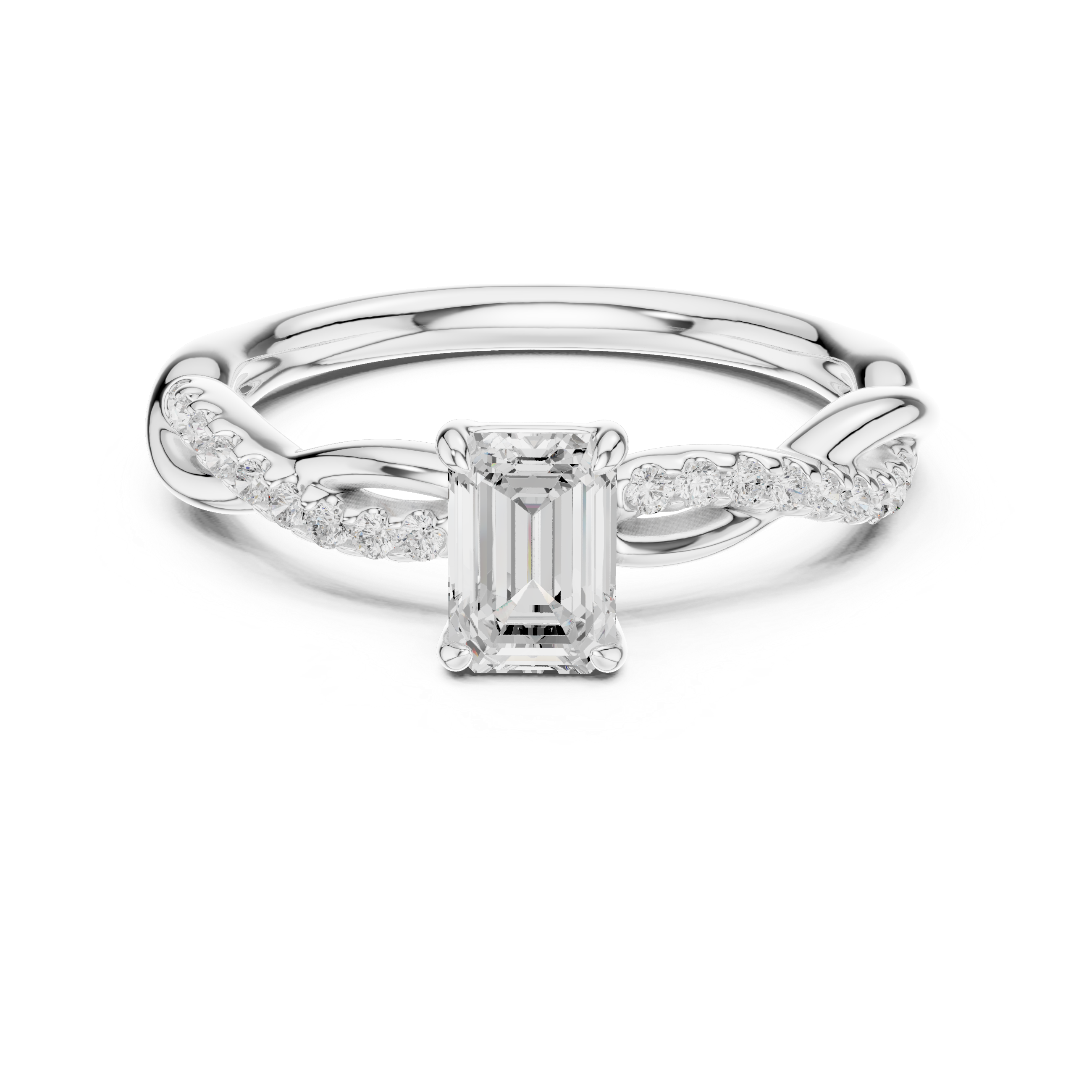 0.75 Carat Radiant Cut Lab-Grown Diamond Engagement Ring