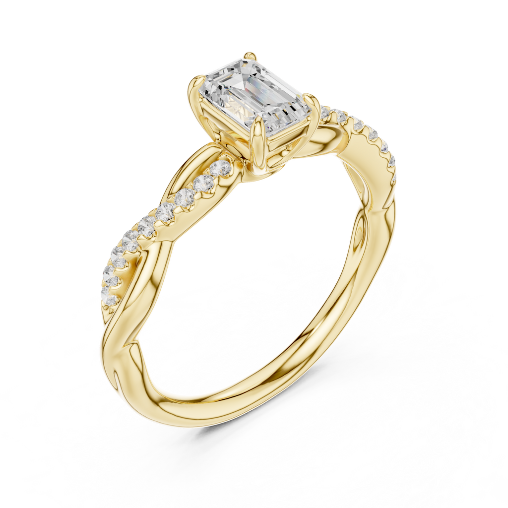 0.75 Carat Radiant Cut Lab-Grown Diamond Engagement Ring