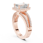 2.50 Carat Emerald Cut Lab-Grown Diamond Engagement Ring