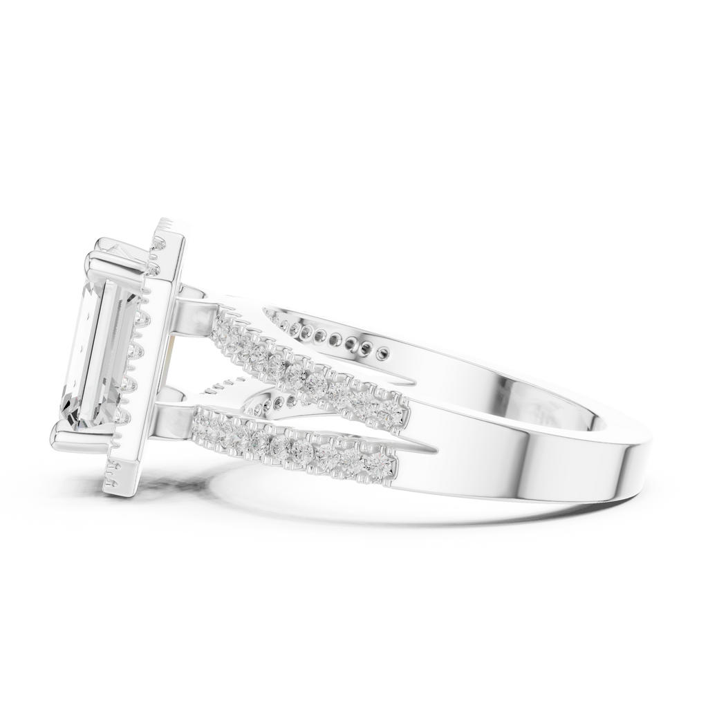 2.50 Carat Emerald Cut Lab-Grown Diamond Engagement Ring