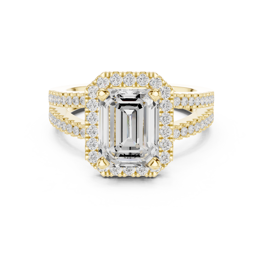 2.50 Carat Emerald Cut Lab-Grown Diamond Engagement Ring