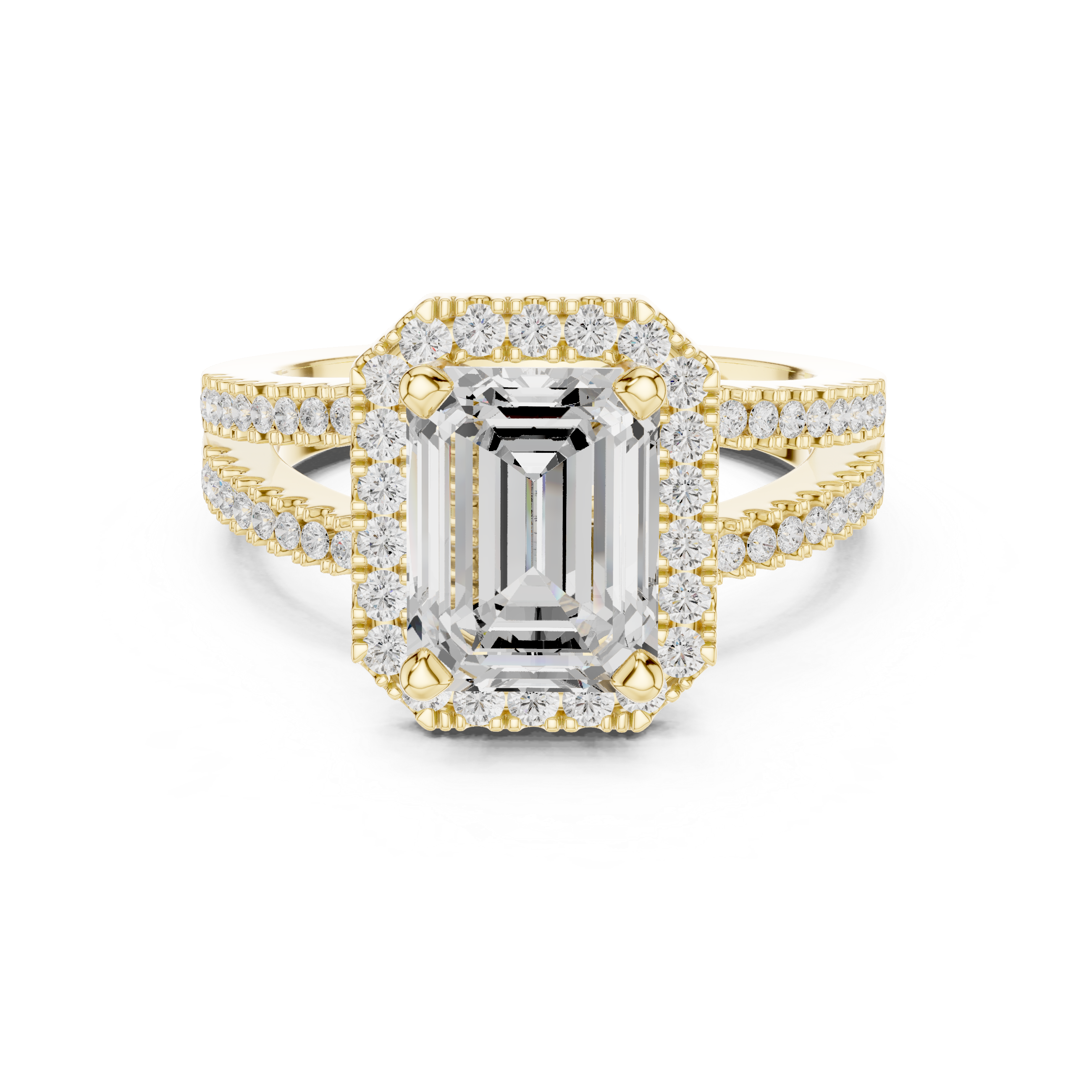 2.50 Carat Emerald Cut Lab-Grown Diamond Engagement Ring