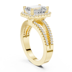 2.50 Carat Emerald Cut Lab-Grown Diamond Engagement Ring