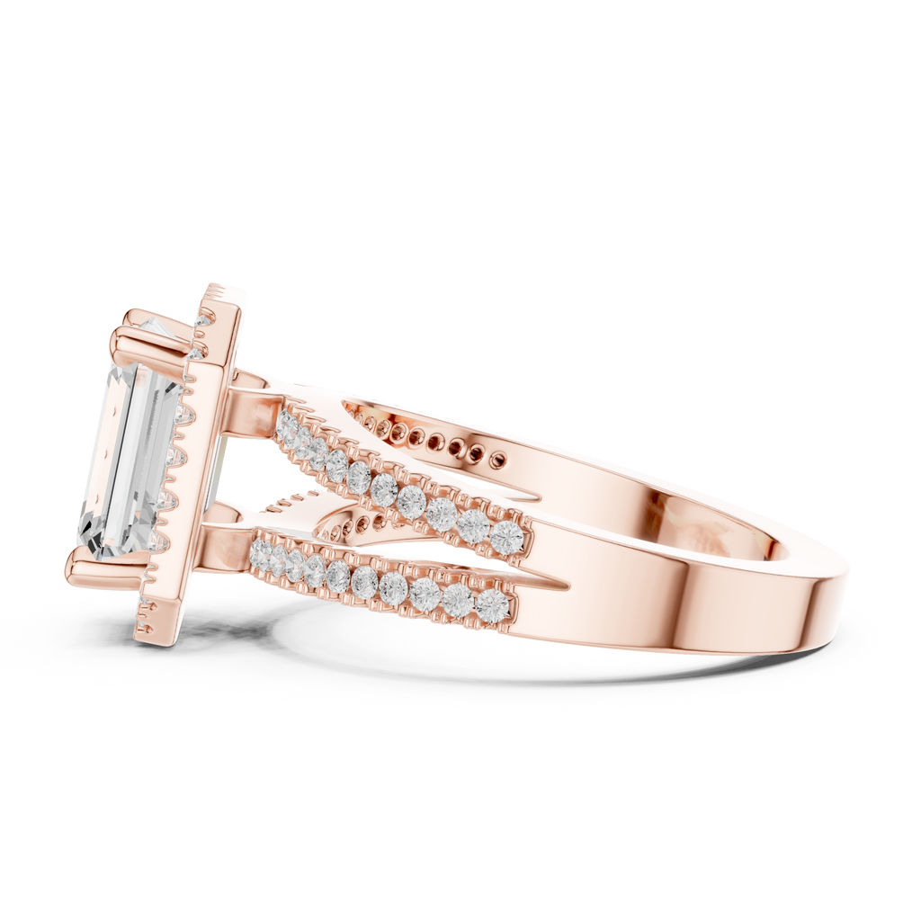 2.50 Carat Emerald Cut Lab-Grown Diamond Engagement Ring