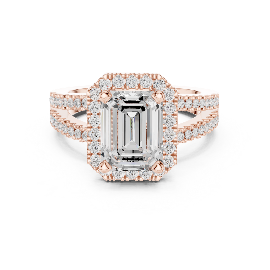 2.50 Carat Emerald Cut Lab-Grown Diamond Engagement Ring