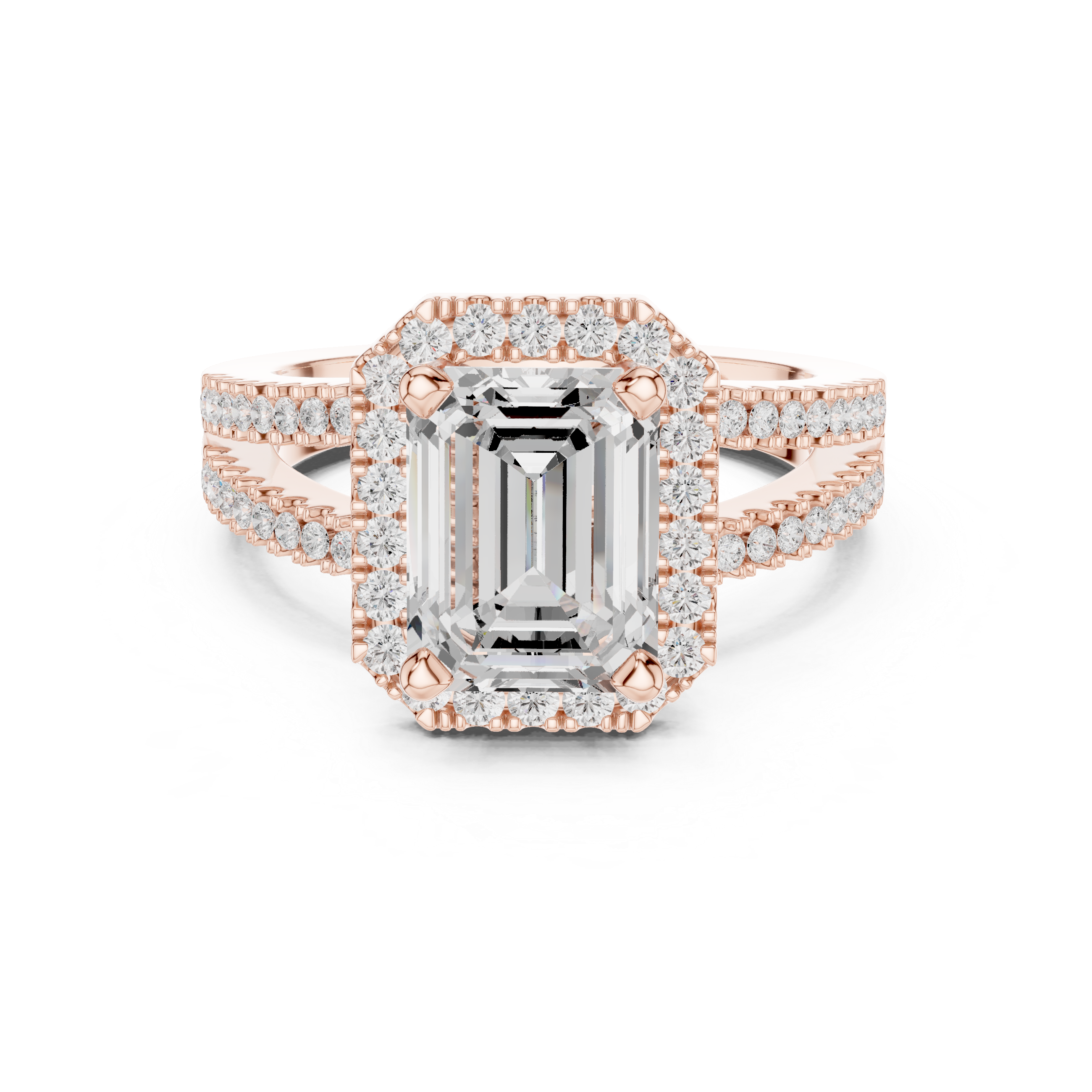 2.50 Carat Emerald Cut Lab-Grown Diamond Engagement Ring