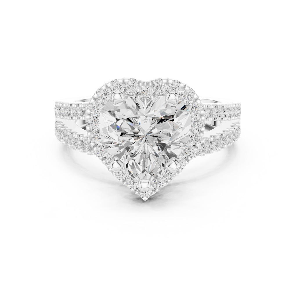 2.50 Carat Heart Cut Lab-Grown Diamond Engagement Ring