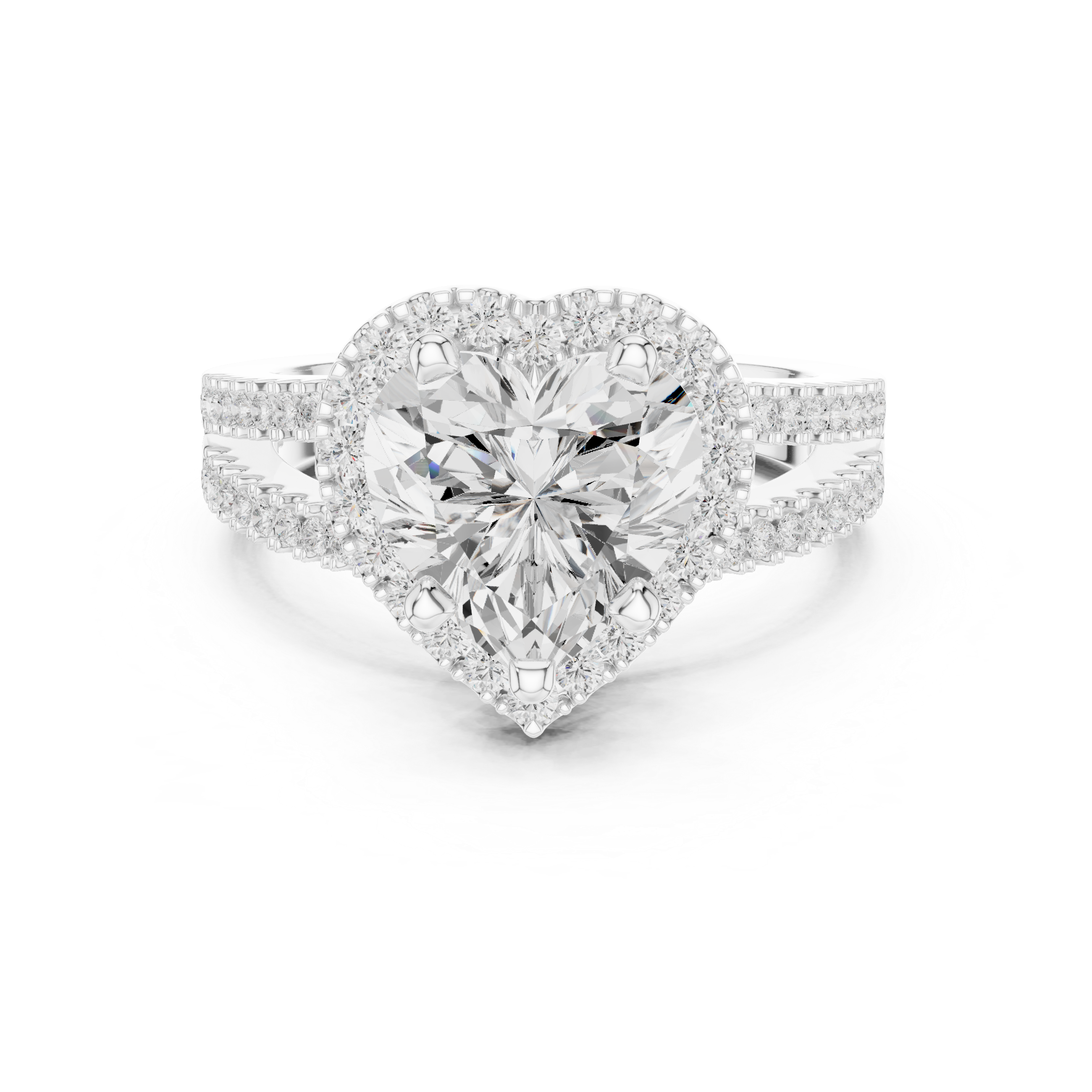 2.50 Carat Heart Cut Lab-Grown Diamond Engagement Ring