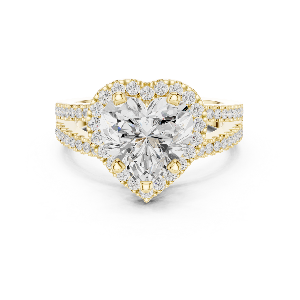 2.50 Carat Heart Cut Lab-Grown Diamond Engagement Ring