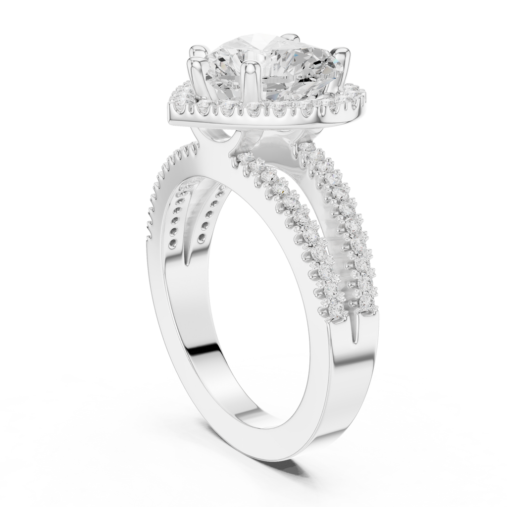 2.50 Carat Heart Cut Lab-Grown Diamond Engagement Ring