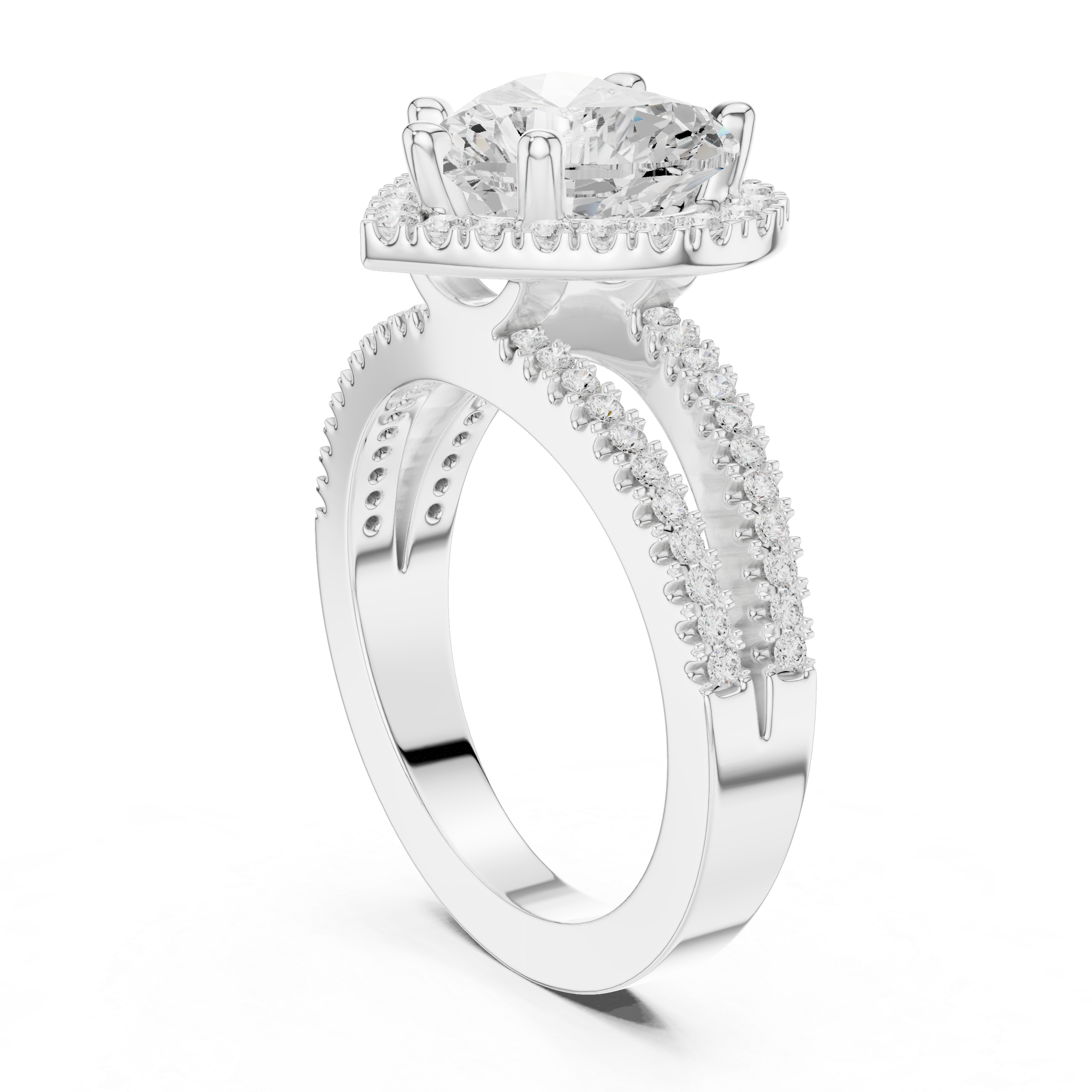 2.50 Carat Heart Cut Lab-Grown Diamond Engagement Ring