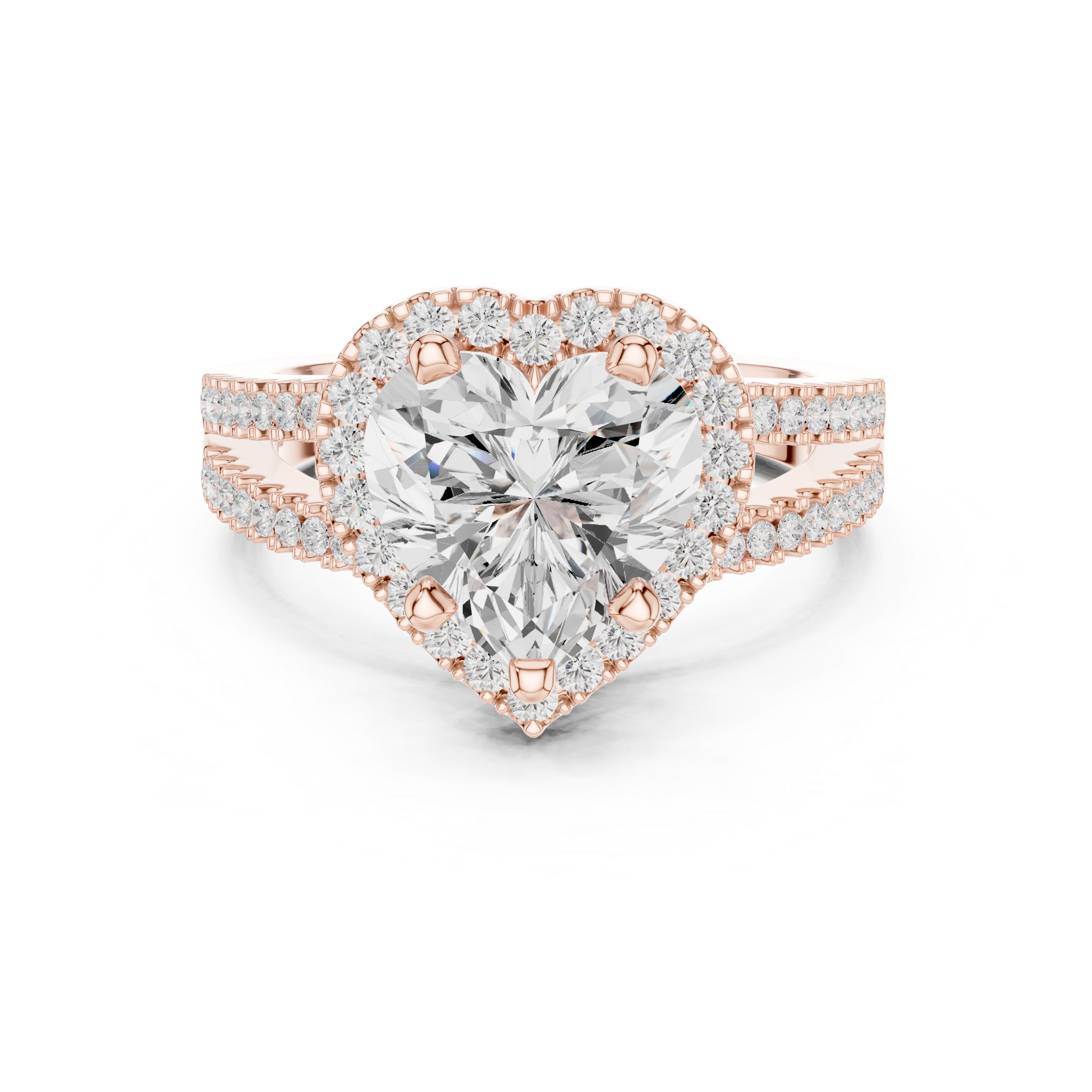 2.50 Carat Heart Cut Lab-Grown Diamond Engagement Ring