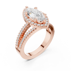2.50 Carat Marquise Cut Lab-Grown Diamond Engagement Ring