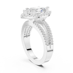 2.50 Carat Marquise Cut Lab-Grown Diamond Engagement Ring