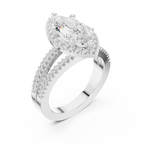 2.50 Carat Marquise Cut Lab-Grown Diamond Engagement Ring