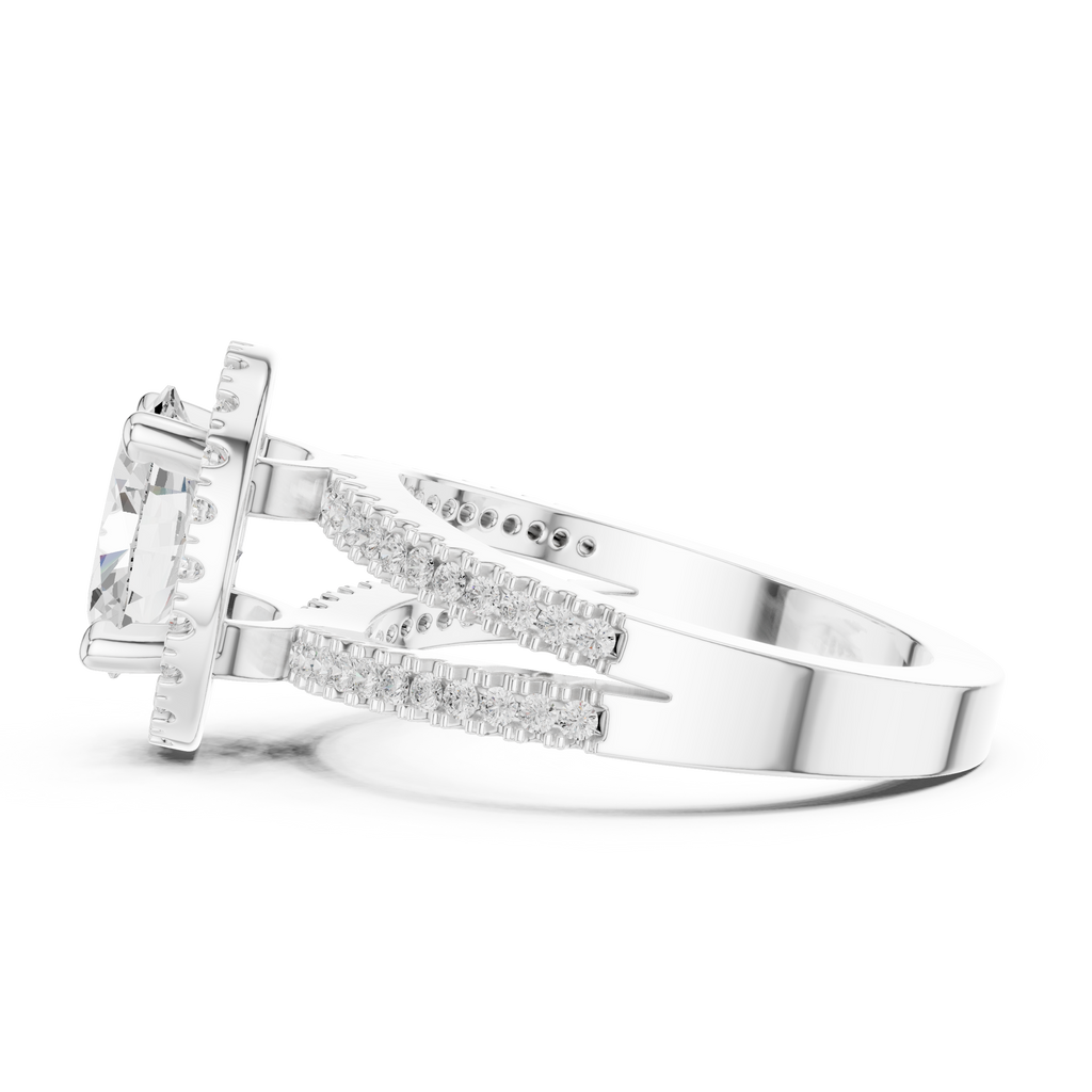 2.50 Carat Oval Cut Lab-Grown Diamond Engagement Ring