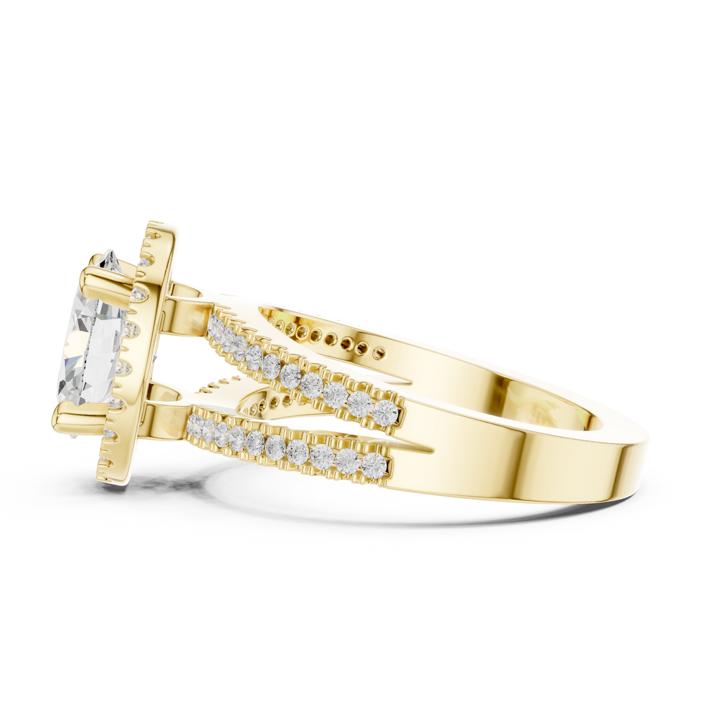 2.50 Carat Oval Cut Lab-Grown Diamond Engagement Ring