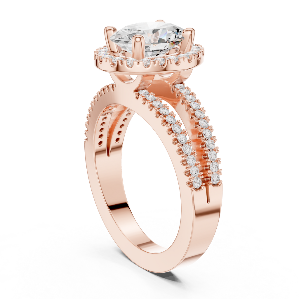 2.50 Carat Oval Cut Lab-Grown Diamond Engagement Ring