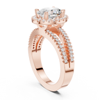 2.50 Carat Oval Cut Lab-Grown Diamond Engagement Ring
