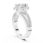 2.50 Carat Oval Cut Lab-Grown Diamond Engagement Ring