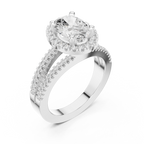 2.50 Carat Oval Cut Lab-Grown Diamond Engagement Ring